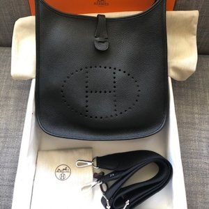 NEW Hermes Evelyne III 29 Bag in Black